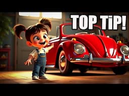 DIY Hack - How I Fixed the Wrinkles in this Classic Beetle Convertible Headliner in Minutes.