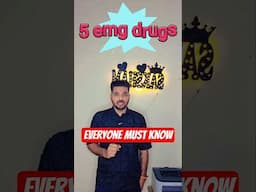 Emergency drugs you should know about #criticalcare #nursing #nursingshorts