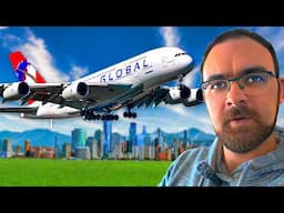 Flying 1st Class on GLOBAL AIRLINES First Ever Flight!