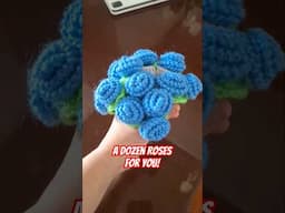 Rose Bouquet Coaster #crochet #crochetpatterns