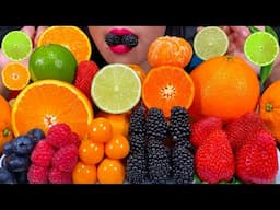 ASMR FRESH FRUIT PLATTER *MAKAN BUAH SEGAR* ताजे फल खाएं MUKBANG MASSIVE Eating Sounds
