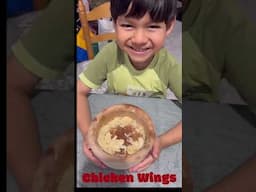 5 yo cooks chicken wings #cooking #childcooking #chickenwings #chickenrecipe #kidslearning #kidslife