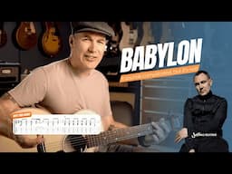 How to play Babylon by David Gray on the acoustic guitar