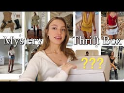 strangers thrift my outfits... *mystery thrift unboxing*