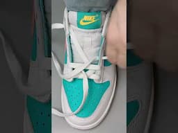 Shoes lace styles 🔥 How to tie shoelaces Nike Dunk like a pro in 1 second 👟
