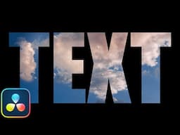 How to add VIDEO inside TEXT | Davinci Resolve 20 Tutorial