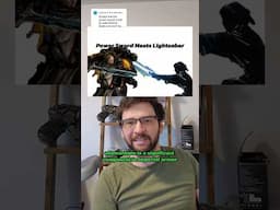 Adamantium power sword vs Lightsaber #scifi #future #warhammer40k #starwars #jedi #sith #vsbattle