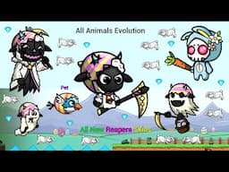 All Animals Evolution And New Easter Update New Reapers Skins & Pet in Game (EvoWorld.io) & Fights
