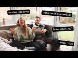 ANSWERING YOUR QUESTIONS! // life with two kids, moving to town, homeschooling??