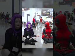 Deadpool vs Raven 🐦‍⬛ #deadpool #raven #cosplay