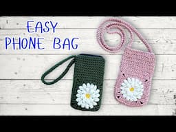 EASY Granny Square Phone Bag