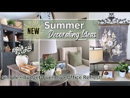Summer Decorating Ideas | Light, Bright & Budget-Friendly Office Refresh