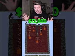 1 Nugget = $1000 (GONE VERY WRONG) #minecraft #gaming #minecraftshorts