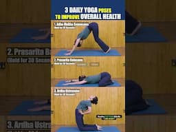 3 easy YOGA asanas to do every day! Siddhi Yoga #shorts #yoga