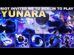 RIOT INVITED ME TO PLAY THE NEW ADC YUNARA IN BERLIN! | League of Legends