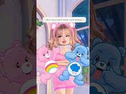 I Bet You CANT Style CARE BEARS In DRESS TO IMPRESS🙄 #roblox #dresstoimpress