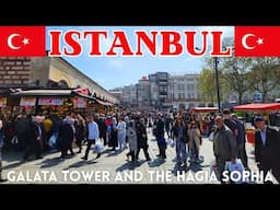 Istanbul, Turkey Walking Tour: Galata Tower, Galata Bridge, and Hagia Sophia