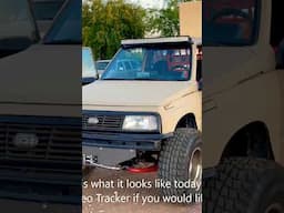 94 Geo Tracker “RECON” Build Walk Around and Reveal #suzukisidekick #offroad #diy