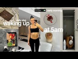 waking up at 5:00am | trying to be my most productive self