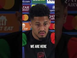 Saliba says Arsenal CAN WIN the Champions League & doesn't want to leave without trophies! #afc