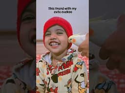 2-Year-Old Baby Girl Adorably Loves Cockatiels ❤️ #BirdLover #trending #trendingshorts