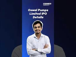 Oswal Pumps IPO Details - Oswal Pumps IPO Date, Price Band, Issue Size, Listing Price #ipo