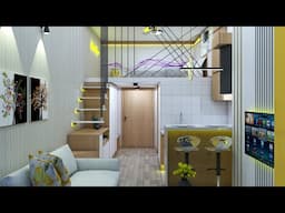 TINY APARTMENT 204sqft ( 19sqm MICRO APARTMENT TOUR ) | SPACE SAVING IDEAS | NEVER THINK TOO SMALL