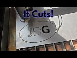 JD Garage CNC Plasma Table First Cut