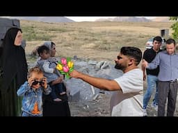 🔥 Nomadic life in crisis! Tent destroyed in storm 😢🌪️