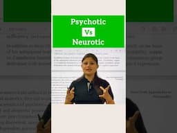 Psychotic vs Neurotic #ignou #psychotic #neurotic