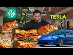 Letting TESLA & CHAT GPT Decide What I EAT For Next 24 Hours