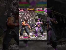 Juri beats on a SLEEPING Ryu