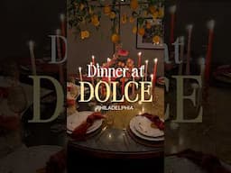 Dinner at Dolce Italian in Philly #philly #phillyeats #datenight #dinner