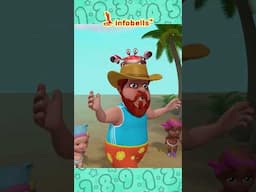 It's Nice Time to Play - Playing Number Game in the Beach | Rhymes & Kids Songs | Infobells