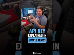 API key explained in simple terms. What do you want me to explain next? Drop it in the comments!