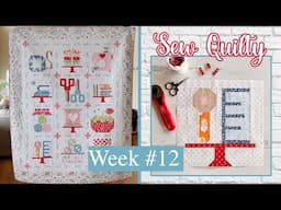 🌸 SEW QUILTY Sew-a-Long: Week 12 | (Quilt & Cross Stitch)