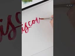 The dreamiest way to handletter ✍️ #watercolor #watercolorcalligraphy #calligraphy #handlettering