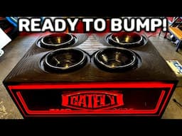 It's Ready to Bump! 4 15" Subs 🔊 Dropped into the box & wired up