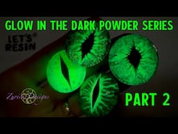 DIY Dragon eyes that glow! Glow Powder Experiment for Inspiration