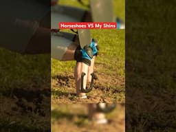 I Let Him Throw Horseshoes at My Shins 😵 (Instant Regret) #shorts #funny #comedy