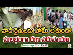 పాడి రైతులకు 2 రోజుల్లో రుణం | Loan for Dairy farmers without any Collateral | Karshaka Mitra