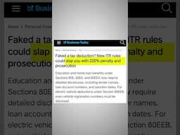 New ITR Rules, Heavy Penalty  #incometaxupdates #youtube #taxfiling #ahmedabad #planecrash