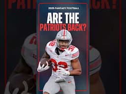 Are The New England Patriots BACK? | Fantasy Football #shorts