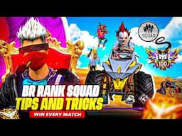 Top 5 Tips and tricks for BR RANK Grandmaster 🔥|Win every br rank|How to push rank in free fire