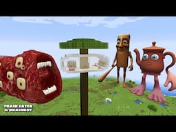 SURVIVING FROM TRAIN EATER AND BRAINROTS in Minecraft - Gameplay - Coffin Meme