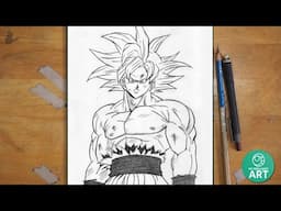 How to Draw Goku Ultra Instinct – Step-by-Step Dragon Ball Art Tutorial ⚡