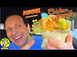 Popeyes® Honey Mustard Chicken Wrap Review ⚜️🍯🐔🌯 New Summer Snack! 🤩 Peep THIS Out! 🕵️‍♂️