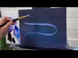 ONE SWIRL LANDSCAPE! Painting has never been easier with this method!!