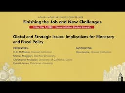 Global And Strategic Issues: Implications For Monetary And Fiscal Policy