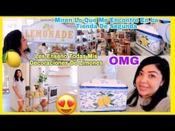 Wow! Miren Lo Que Encontré En La Tienda De Segunda 😍Les Muestro Todas Las Decoraciones De Limones 🍋
